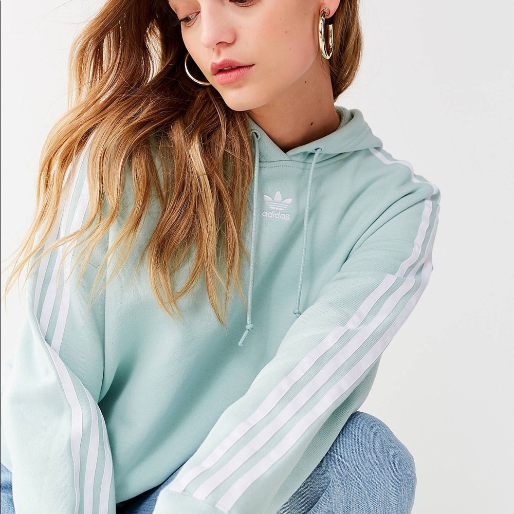 cropped adidas hoodie